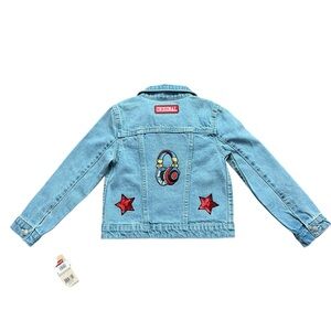 Kids Blue Jean Jacket with Patches